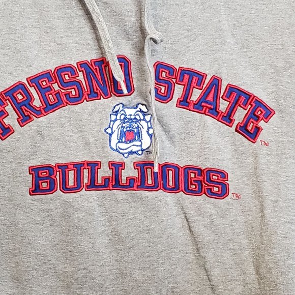 Fresno State Bulldogs Hoodie Gray XL Pullover Varsity Athletic by Cadre - Picture 2 of 9